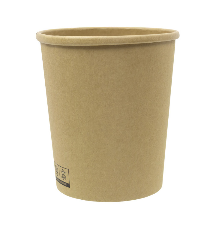 Contenitore di Cartone Kraft 1.000ml Ø11,6cm (25 Pezzi) Contenitore di Cartone Kraft 1.000ml Ø11,6cm (25 Pezzi)