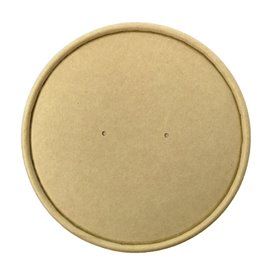 Coperchio in Cartone Kraft per Contenitore da Ø11,6cm (25 Pezzi)