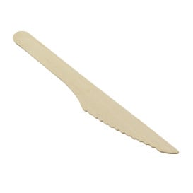 Coltello di Legno Usa e Getta 16,5cm (50 Pezzi)
