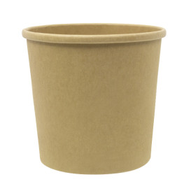 Contenitore di Cartone Kraft 350ml Ø9,0cm (400 Pezzi)
