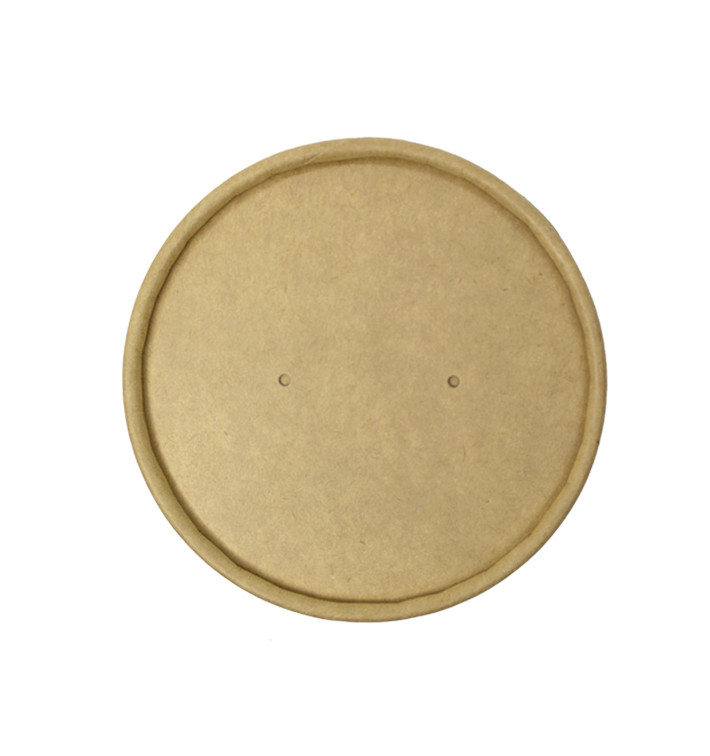 Coperchio in Cartone Kraft per Contenitore da Ø11,6cm (25 Pezzi) Coperchio in Cartone Kraft per Contenitore da Ø11,6cm (25 Pezzi)