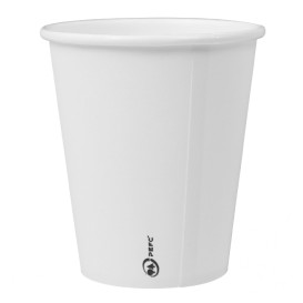 Bicchiere di Carta Bianco 8Oz/290ml Ø9,0cm (20 Pezzi)