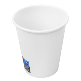 Bicchiere di Carta Bianco 8Oz/290ml Ø9,0cm (20 Pezzi)