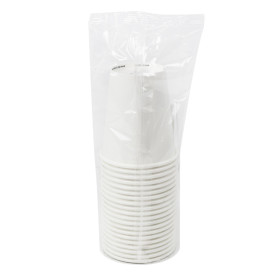 Bicchiere di Carta Bianco 8Oz/290ml Ø9,0cm (20 Pezzi)