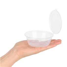Contenitore con Coperchio Cerniera per Salse PP 6Oz/180ml (1.000 Pezzi)
