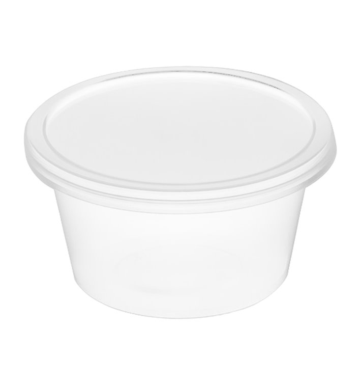 Contenitore in PP Trasparente per Salse con Coperchio 4Oz/120ml (100 Pezzi) Contenitore in PP Trasparente per Salse con Coperchio 4Oz/120ml (100 Pezzi)
