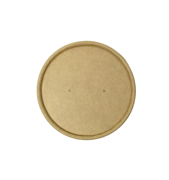 Coperchio in Cartone Kraft per Contenitore da Ø9,0cm (25 Pezzi) Coperchio in Cartone Kraft per Contenitore da Ø9,0cm (25 Pezzi)