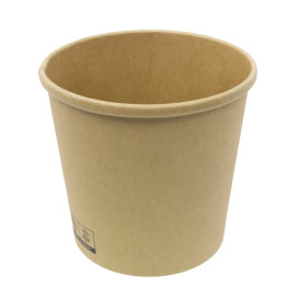 Contenitore di Cartone Kraft 750ml Ø11,7cm (25 Pezzi)