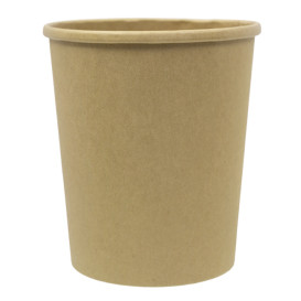 Contenitore di Cartone Kraft 1.000ml Ø11,7cm (500 Pezzi)
