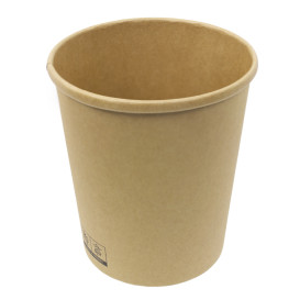 Contenitore di Cartone Kraft 1.000ml Ø11,7cm (500 Pezzi)