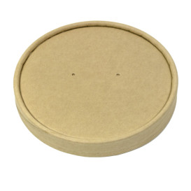 Coperchio in Cartone Kraft per Contenitore da Ø11,7cm (375 Pezzi)