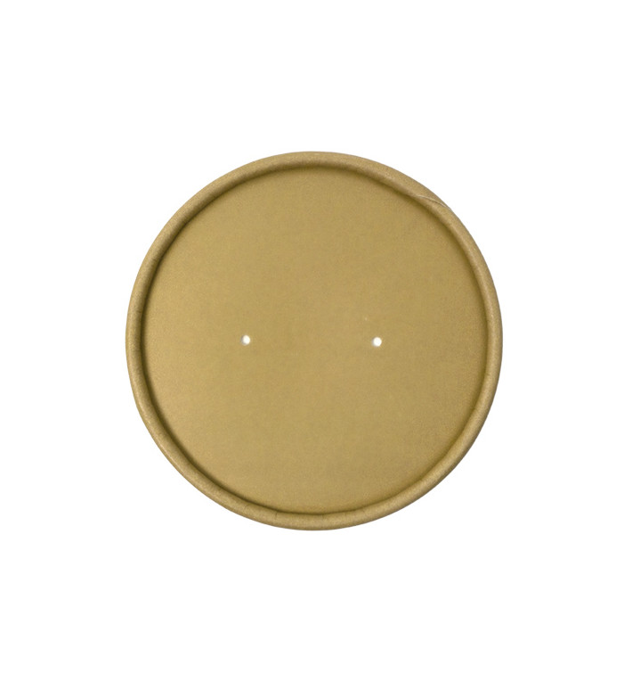 Coperchio in Cartone Kraft per Contenitore da Ø9,0cm (25 Pezzi) Coperchio in Cartone Kraft per Contenitore da Ø9,0cm (25 Pezzi)