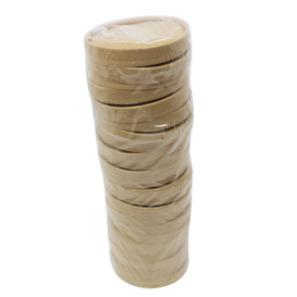 Coperchio in Cartone Kraft per Contenitore da Ø9,0cm (25 Pezzi)