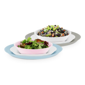 Piatto Fondo Riutilizzabile Durable PP Minerale Rosa Ø18cm (6 Pezzi)