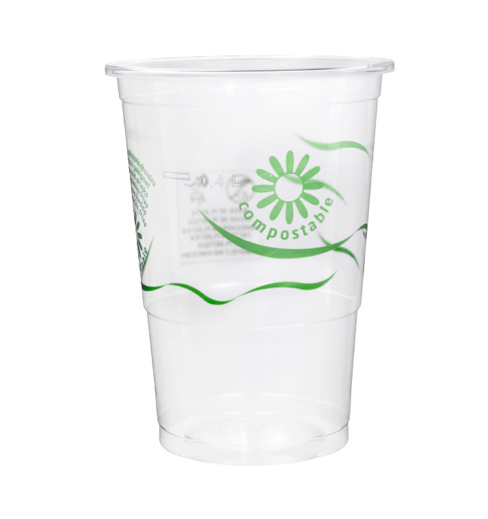 Bicchiere in PLA Biodegradabile Trasparente 250ml Ø7,3cm (500 Pezzi) Bicchiere in PLA Biodegradabile Trasparente 250ml Ø7,3cm (500 Pezzi)