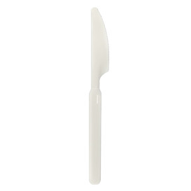 Coltello Riutilizzabile Durable in PP Crema 18,9cm (50 Pezzi)