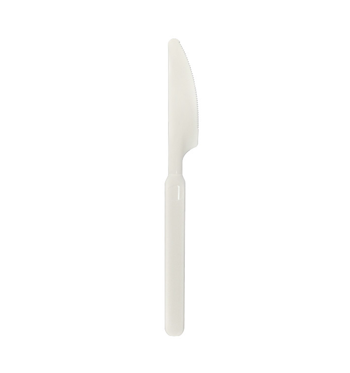 Coltello Riutilizzabile Durable in PP Crema 18,9cm (50 Pezzi) Coltello Riutilizzabile Durable in PP Crema 18,9cm (50 Pezzi)