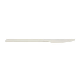 Coltello Riutilizzabile Durable in PP Crema 18,9cm (50 Pezzi)