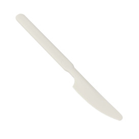 Coltello Riutilizzabile Durable in PP Crema 18,9cm (20 Pezzi)