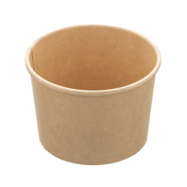 Contenitore di Cartone Kraft Dessert 250ml Ø9,0cm (500 Pezzi)