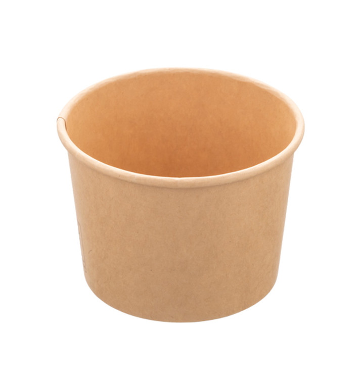 Contenitore di Cartone Kraft Multi-Food 550ml Ø11,5cm (50 Pezzi) Contenitore di Cartone Kraft Multi-Food 550ml Ø11,5cm (50 Pezzi)
