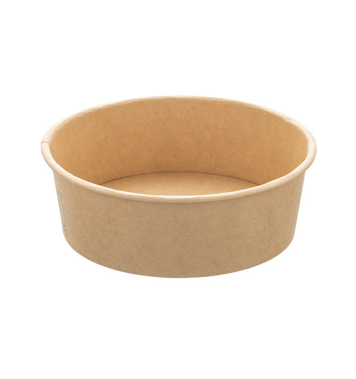 Insalatiera di Cartone Kraft 600ml Ø15,0cm (50 Pezzi) Insalatiera di Cartone Kraft 600ml Ø15,0cm (50 Pezzi)