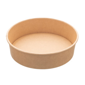 Insalatiera di Cartone Kraft 950ml Ø18,5cm (50 Pezzi)