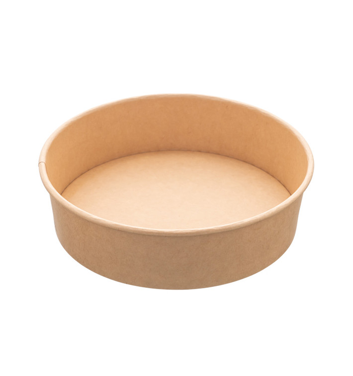 Insalatiera di Cartone Kraft 950ml Ø18,5cm (50 Pezzi) Insalatiera di Cartone Kraft 950ml Ø18,5cm (50 Pezzi)