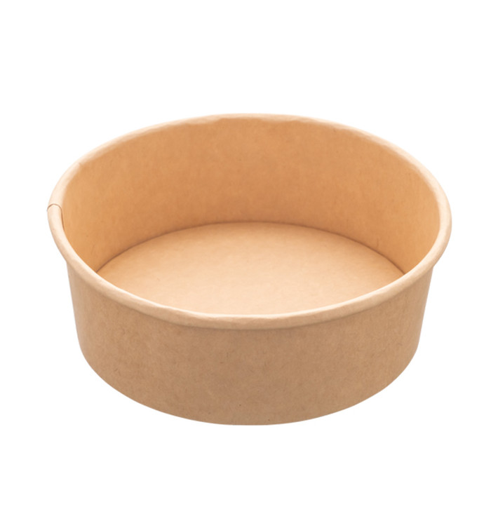 Insalatiera di Cartone Kraft 1.300ml Ø18,5cm (50 Pezzi) Insalatiera di Cartone Kraft 1.300ml Ø18,5cm (50 Pezzi)