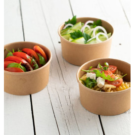 Contenitore di Cartone Kraft Multi-Food 370ml Ø11,5cm (50 Pezzi)