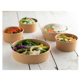 Contenitore di Cartone Kraft Multi-Food 370ml Ø11,5cm (50 Pezzi)