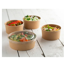 Contenitore di Cartone Kraft Multi-Food 370ml Ø11,5cm (50 Pezzi)