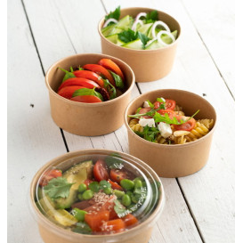 Contenitore di Cartone Kraft Multi-Food 370ml Ø11,5cm (50 Pezzi)