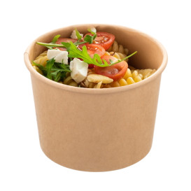 Contenitore di Cartone Kraft Multi-Food 550ml Ø11,5cm (400 Pezzi)
