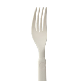 Forchetta Riutilizzabile Durable in PP Crema 17,9cm (50 Pezzi)