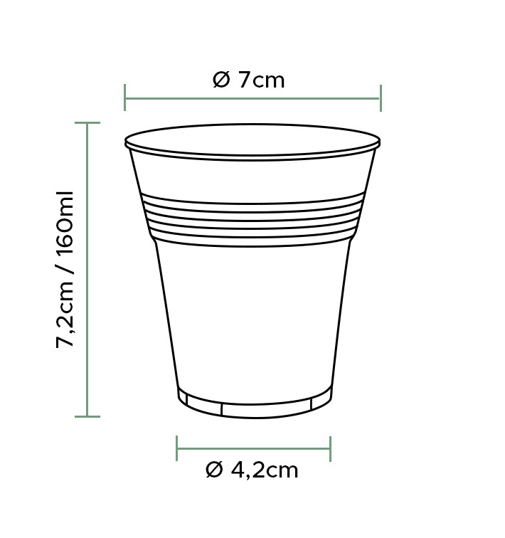 bicchieri di plastica vending