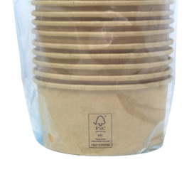 Contenitore di Cartone Kraft-Kraft Multi-Food 370ml Ø11,5cm (50 Pezzi)