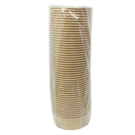 Insalatiera di Cartone Kraft-Kraft 600ml Ø15,0cm (50 Pezzi)