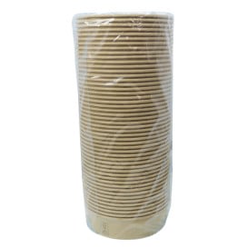 Insalatiera di Cartone Kraft-Kraft 950ml Ø18,5cm (300 Pezzi)