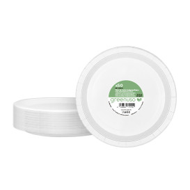 Piatto di Carta Tondo Bianco Ø26cm 250g/m² (350 Pezzi)