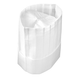 Cappello TNT di Polipropilene Chef Bianco (10 Pezzi)