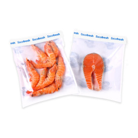 Sacchetto per Sottovuoto Riutilizzabile con Chiusura Blu 30x25cm (100 Stück)