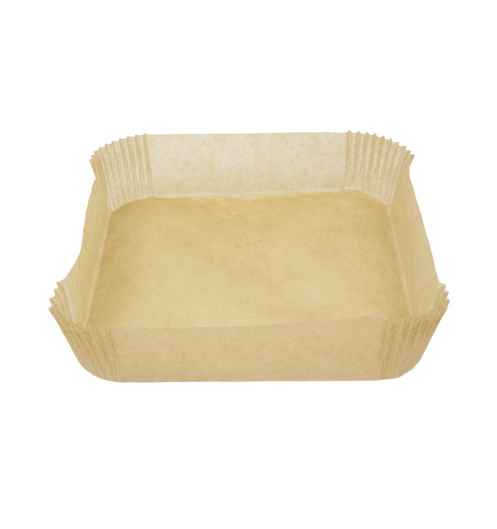 Carta Kraft per Friggitrice ad Aria 40g 17x17x4cm (50 Pezzi) Carta Kraft per Friggitrice ad Aria 40g 17x17x4cm (50 Pezzi)