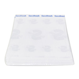 Sacchetti di PE e Carta Piega Adesivo Sacofresh Blu 30x25cm (100 Stück)
