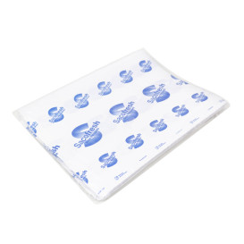 Sacchetti di PE e Carta Piega Adesivo Sacofresh Blu 30x36cm (1.000 Stück)