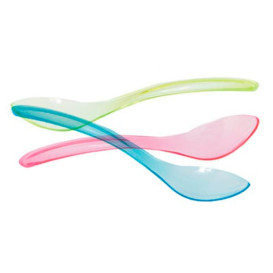 Cucchiaino Plastica Insaccato per Gelato 147mm Assortimento 