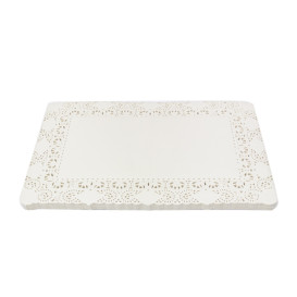 Centrino di Carta Traforato Bianco 25x37cm (2.000 Pezzi)