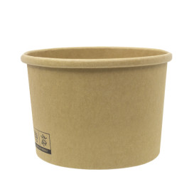 Contenitore di Cartone Kraft-Kraft 250ml Ø9,0cm (400 Pezzi)