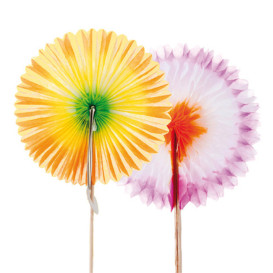 Decorazioni per Gelato Ventagli Chinese 7,5 cm 