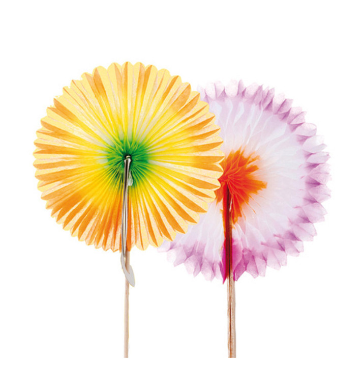 Decorazioni per Gelato Ventagli Chinese 7,5 cm Decorazioni per Gelato Ventagli Chinese 7,5 cm